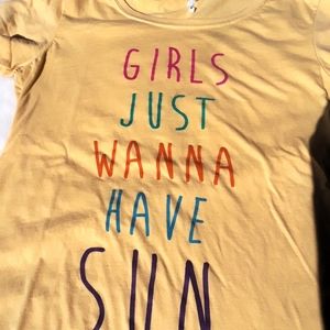 SALE Girls Just Wanna Have Sun T-shirt